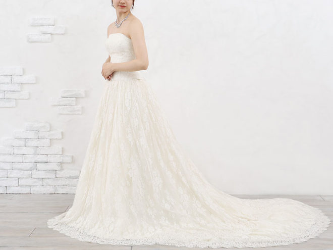 鈴鹿店　ウェディングドレス　W5014　5～９号