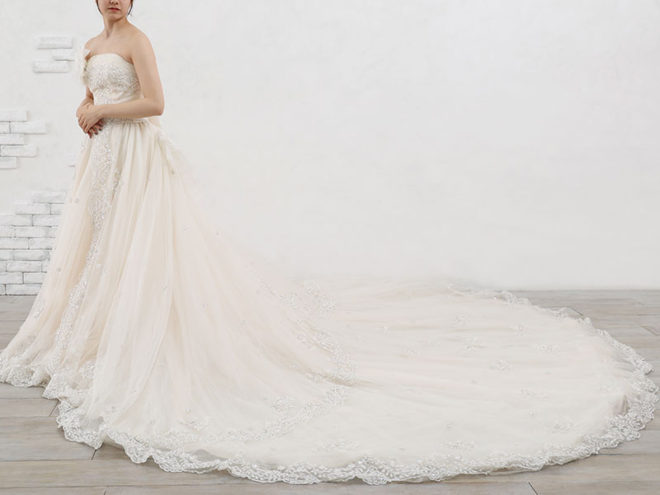 鈴鹿店　ウェディングドレス　W5015　5～９号