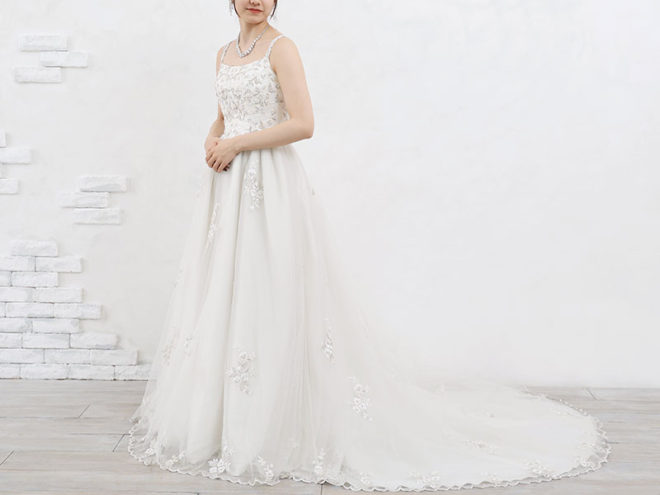 鈴鹿店　ウェディングドレス W2159　7号