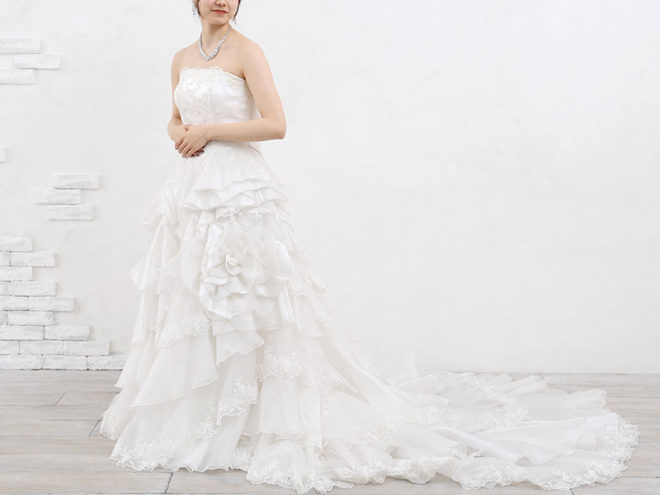 鈴鹿店　ウェディングドレス W2214　13号