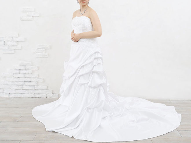 鈴鹿店　ウェディングドレス W4196　21号